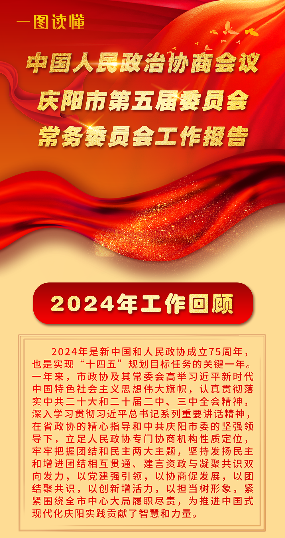 【一圖讀懂】政協慶陽市第五屆委員會常務委員會工作報告