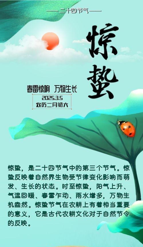 【二十四節氣·驚蟄】長圖 | 春雷驚響 萬物生長