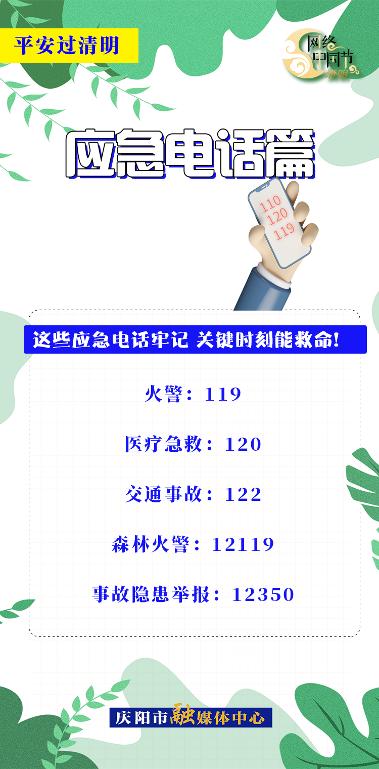 【網絡中國節·清明】平安過清明 | 應急電話篇：關鍵時刻能救命