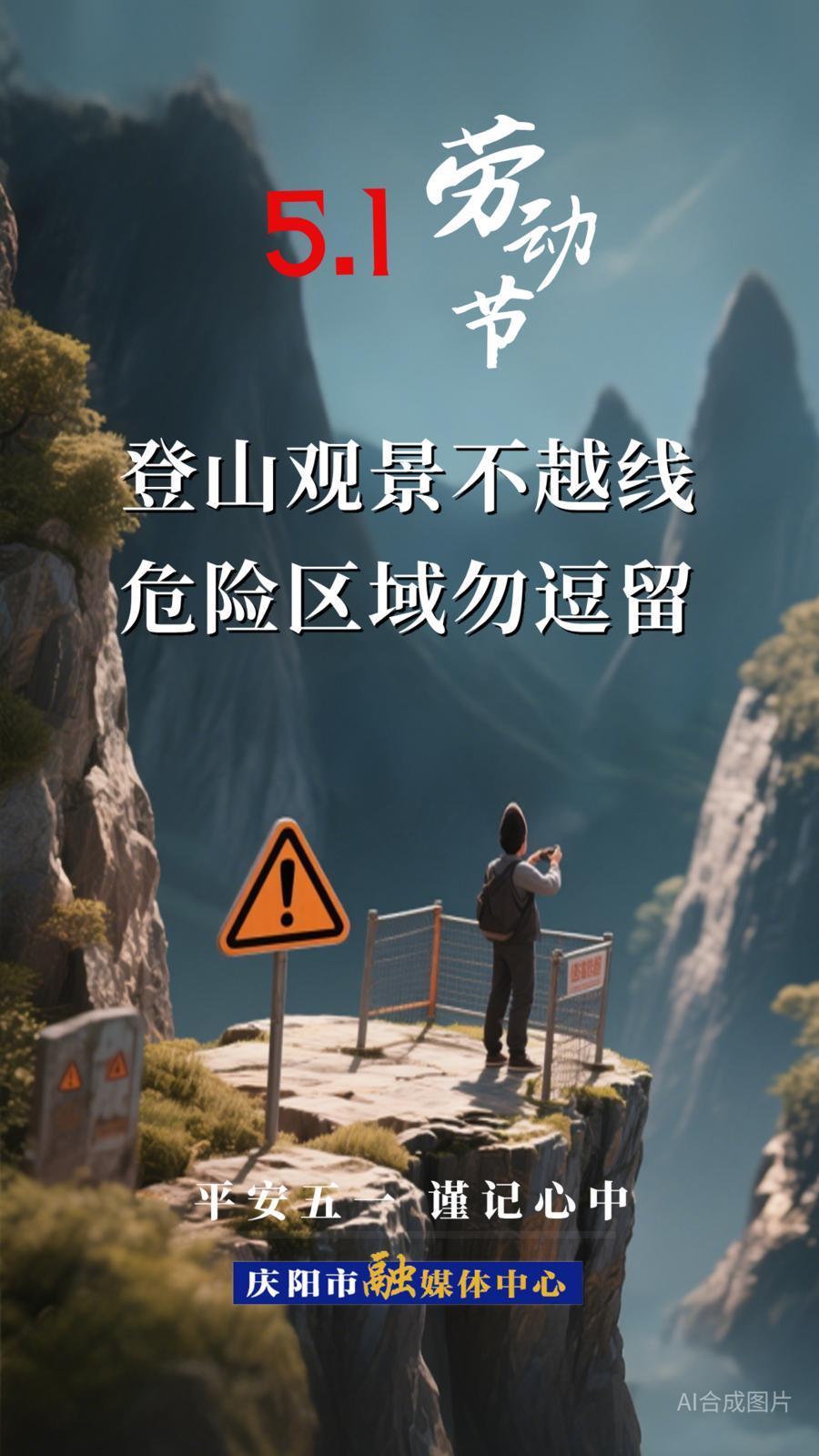 【微海報】平安五一 謹記心中⑤| 登山觀景不越線 危險區域勿逗留