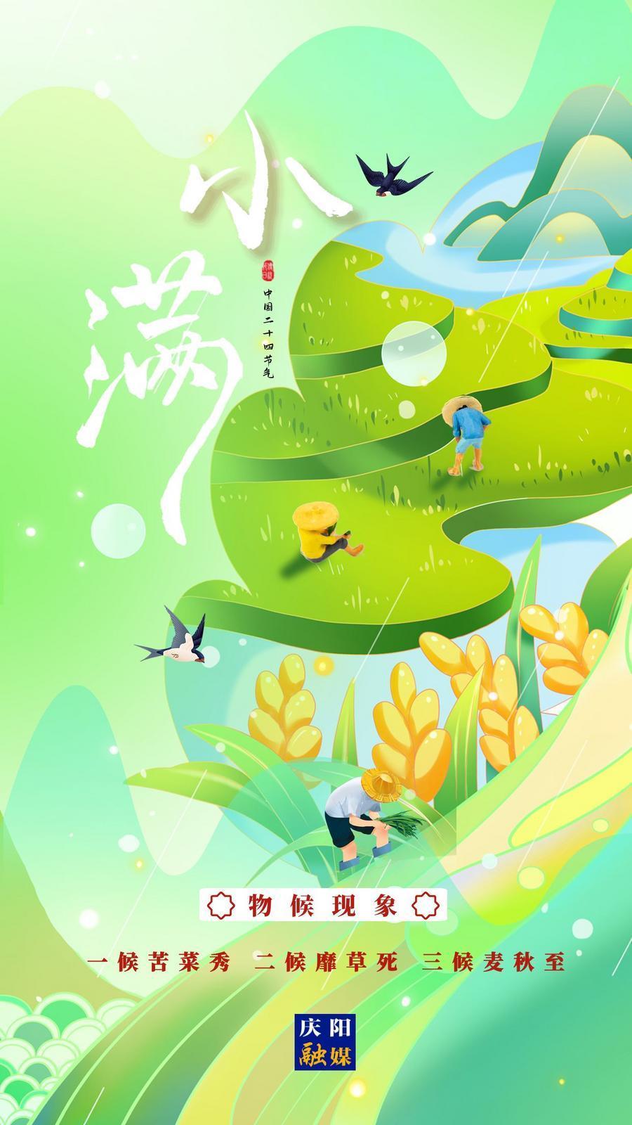 【二十四節氣·小滿】微海報丨小滿初盈 靜待成熟